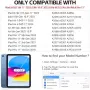 Нов Детски защитен калъф за iPad 11 с презрамка и поставка, лилав кейс таблет деца защита, снимка 2