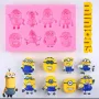 миньоните миньони minions силиконов молд форма за украса декор торта фондан и др. , снимка 3