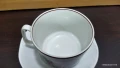 стар български порцелан Изида чаена чаша трите грации , снимка 3