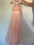 Бална рокля прасковен цвят, снимка 3