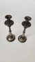 Двойка старинни свещници от метал, снимка 6