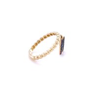 Златен дамски пръстен 1,63гр. размер:52 14кр. проба:585 модел:20230-6, снимка 2 - Пръстени - 42905037
