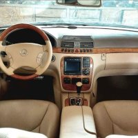 Бежов махагонов волан за Mercedes S-класа W220 + airbag, снимка 4 - Части - 42507397