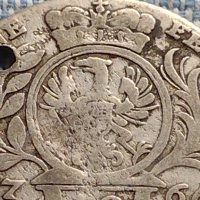 Сребърна монета 10 кройцера 1766г. Фридрих Кристиян Бранденбург Байраут 14924, снимка 10 - Нумизматика и бонистика - 42900566