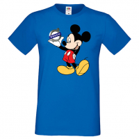 Мъжка тениска Mickey Mouse Volvo Подарък,Изненада,Рожден ден, снимка 2 - Тениски - 36577705