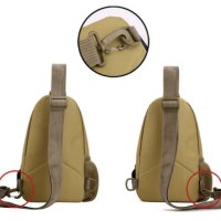 мъжка чанта тактическа за гърди+джоб за вода+USB зареждане военна, снимка 12 - Чанти - 42102008