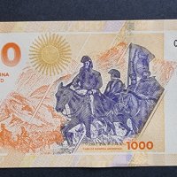 Аржентина.  1000 песос.  2023 година. Най нова емисия банкнота. UNC., снимка 2 - Нумизматика и бонистика - 44177072