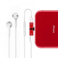Premium Lightning разделител слушане на музика и зареждане iPhone 7 7 PLUS 8+ X 11 Xs слушалка , снимка 4 - Аксесоари за Apple - 30501339