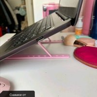 Стойка за лаптоп в черно и розово , снимка 7 - Лаптоп аксесоари - 42429481