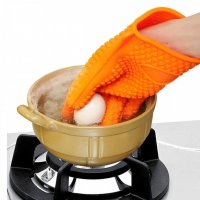 Силиконова ръкавица за горещо с 5 пръста Силиконова ръкавица за горещо с 5 пръста Силиконова ръкавиц, снимка 8 - Прибори за хранене, готвене и сервиране - 39955230