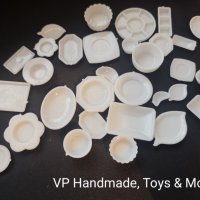 Пластмасови съдове за кукли тип барби, снимка 1 - Кукли - 35435982