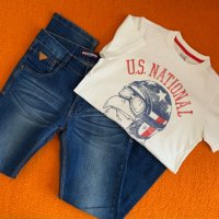 Лот дънки и тениска Old Navy ръст 146, снимка 2 - Детски панталони и дънки - 38109765