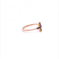 Златен дамски пръстен 1,39гр. размер:53 14кр. проба:585 модел:10077-5, снимка 3 - Пръстени - 38387364