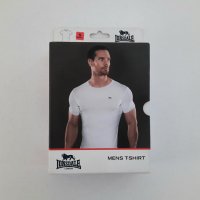 Lonsdale - Мъжка памучна тениска Single Tee, бяла, размер - S.                                 , снимка 2 - Тениски - 39615118