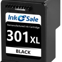 INK E-SALE 301XL Черни касети с мастило, преработени за HP 301, снимка 1 - Консумативи за принтери - 42523012