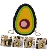 Малка чанта за през рамо Авокадо, с ципове и дръжка синджир, снимка 9 - Чанти - 44306104