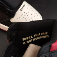 Нови Оригинални Обувки Nike Air Jordan 1 High Retro Мъжки Дамски Унисекс Размер 43 Номер 27.5см , снимка 6 - Кецове - 39652888