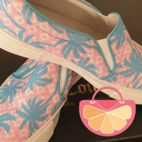 ПРОМО 🍊 JUICY COUTURE 🍊 Оригинални дамски свежи летни обувки PINK & BLUE № 39½ и 40½ нови с кутия, снимка 10 - Дамски ежедневни обувки - 21901522