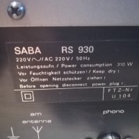 saba rs 930 stereo receiver внос switzerland, снимка 16 - Ресийвъри, усилватели, смесителни пултове - 30123928