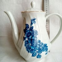 💙 Винтидж чайник сини цветя , снимка 2 - Антикварни и старинни предмети - 39720544