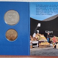 Аруба. Карибски басеин .5, 10, 25, 50 цента , 1 и 2 флорена. 1991 г . Чисто нови., снимка 11 - Нумизматика и бонистика - 42245176