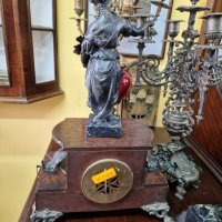 Прекрасен антикварен френски каминен часовник , снимка 6 - Антикварни и старинни предмети - 40094739