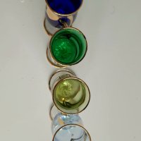 Винтидж Мурано кристални чаши за ракия ликер Murano Италия, снимка 6 - Други ценни предмети - 42123012