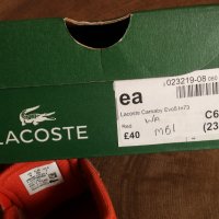 LACOSTE Carnaby Evo5 размер EUR 23 детски обувки 52-13-S, снимка 16 - Детски маратонки - 40284972