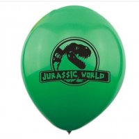 Динозавър Джурасик Парк зелен Обикновен надуваем латекс латексов балон , снимка 1 - Други - 29337203
