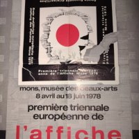 Плакат Premiere triennale europeenne de l'affiche Mons 1978 , снимка 1 - Колекции - 35281704