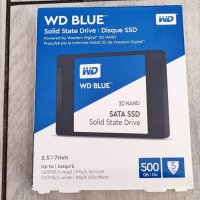 Чисто нов SSD диск WD Blue 3D NAND 500GB Western Digital SATA III 6Gb/s, снимка 1 - Твърди дискове - 42204174