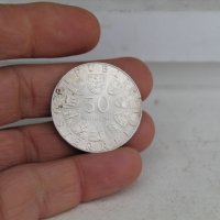 Монета 50 шилинга Австрия сребро , снимка 2 - Нумизматика и бонистика - 35656332