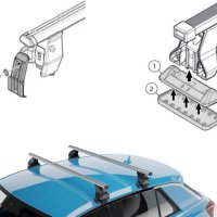 Напречни греди за Audi,Bmw,Ford,Seat,Skoda и др. със стандартен покрив, снимка 5 - Аксесоари и консумативи - 42660726