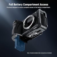 Нова Лека L Плоча Sony A6700 с Монтаж за Микрофон и Осветление, снимка 6 - Чанти, стативи, аксесоари - 42850843