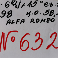 15’’5x98 originalni za alfa romeo 15”5х98 за алфа ромео-№632, снимка 2 - Гуми и джанти - 44614277
