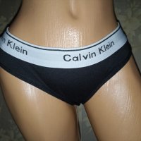 Calvin Klein S-M-Памучни черни бикини , снимка 6 - Бельо - 42787962