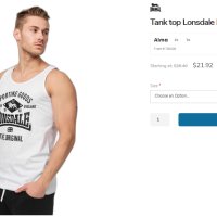 Lonsdale - T-Shirt, потник, шорти, снимка 10 - Тениски - 42432072