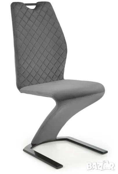 Извит стол k 442 сив цвят , снимка 1