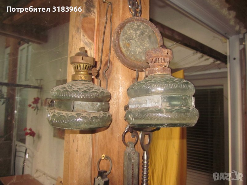стари газени лампи 2 броя , снимка 1