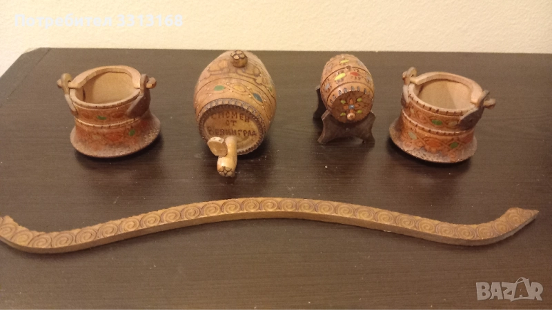 Дървени Кубилица менче буре, снимка 1