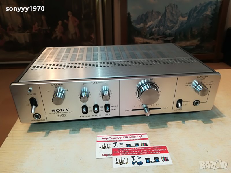 SONY TA-1700 STEREO AMPLIFIER-MADE IN JAPAN 0608221819, снимка 1