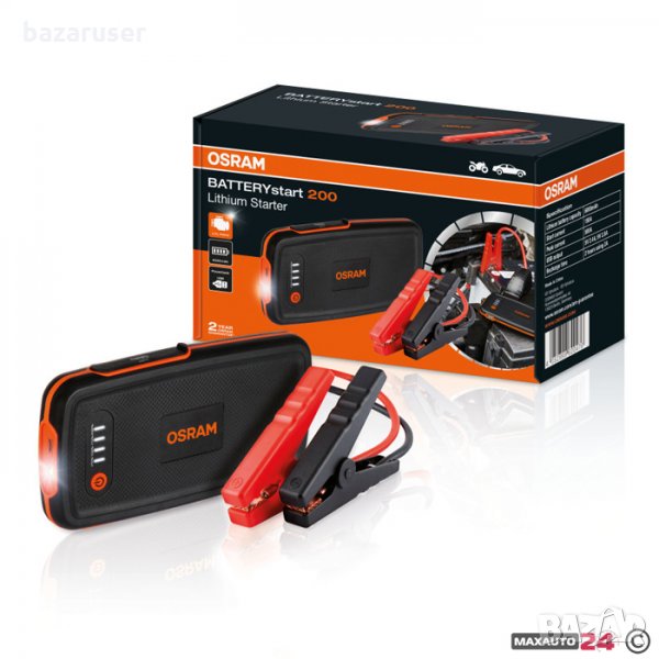 Външна Батерия за МПС 200 OSRAM /24 месеца Гаранция/, снимка 1