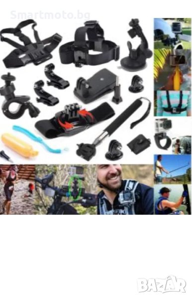 GK9 нов комплект аксесоари за екшън камери 10 части GO PRO SJCAM,EKEN, снимка 1