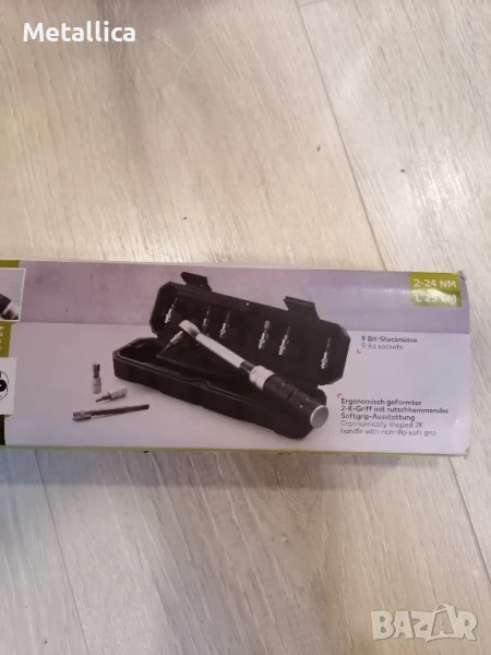 Комплект динамометричен ключ с битове, снимка 1