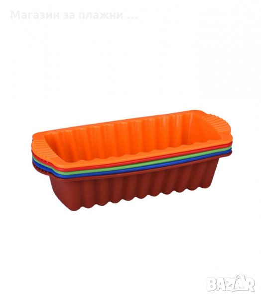 ПРАВОЪГЪЛНА СИЛИКОНОВА ФОРМА ЗА ПЕЧЕНЕ НА КЕКС код 1893, снимка 1