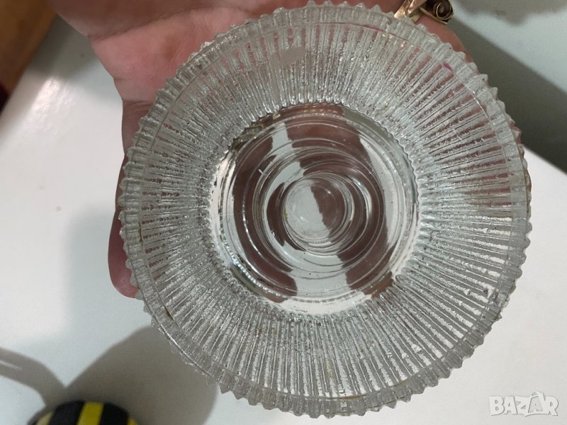 Стьклен свещник , снимка 1