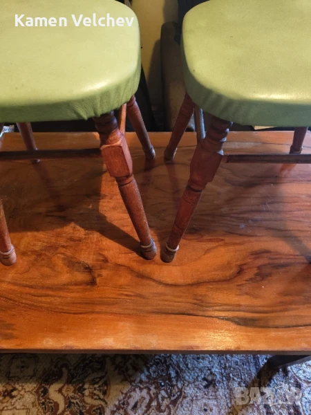 Винтидж дъбови табуретки 2- броя., снимка 1