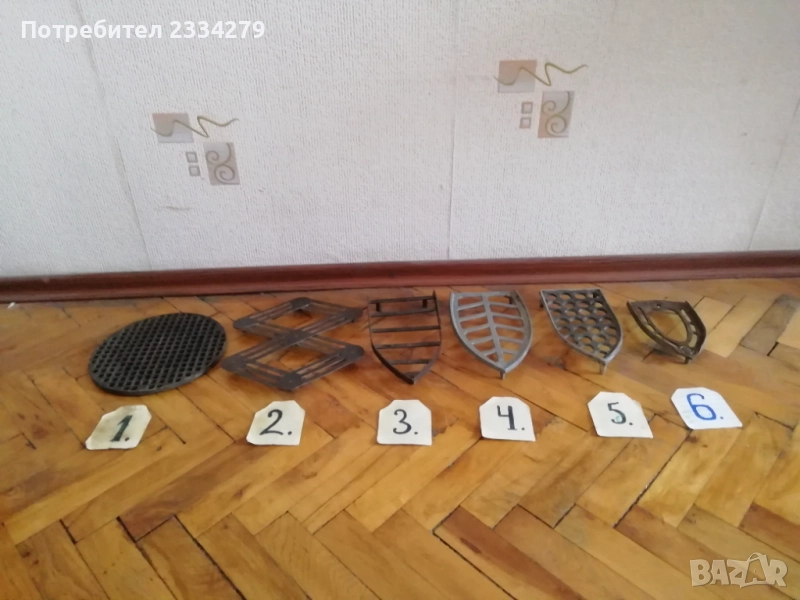 Стари пирустии, подложки за ютии. Различни години и модели. , снимка 1