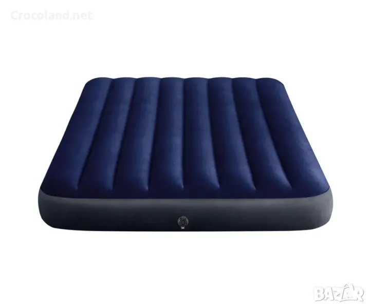 Надуваем матрак Intex Classic Downy, 152 х 203 х 25 см, PVC, за къмпинг и домашна употреба, снимка 1