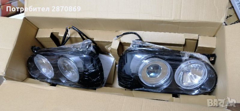 фарове Голф 3 VW Golf III TYC Hella lipstad фар черни , снимка 1